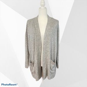 Heather Grey Cardigan w/ Pockets New